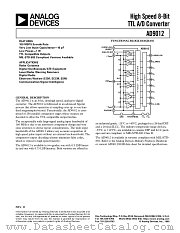 AD9012SE datasheet pdf Analog Devices