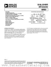AD9051BRS datasheet pdf Analog Devices