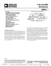 AD9054/PCB datasheet pdf Analog Devices