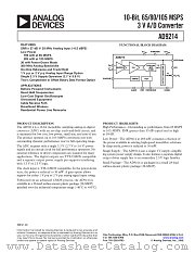 AD9214BRS-105 datasheet pdf Analog Devices