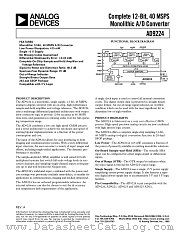 AD9224-EB datasheet pdf Analog Devices