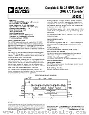 AD9280ARSRL datasheet pdf Analog Devices