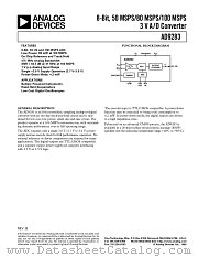 AD9283BRS-50 datasheet pdf Analog Devices