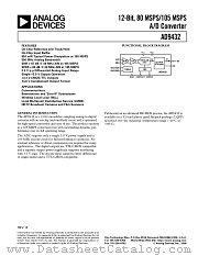 AD9432/PCB datasheet pdf Analog Devices