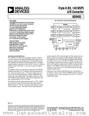 AD9483KS-100 datasheet pdf Analog Devices