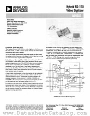 AD9502BM datasheet pdf Analog Devices