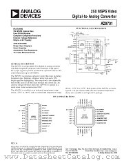 AD9701 datasheet pdf Analog Devices