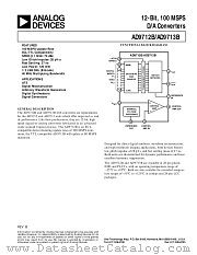 AD9712BTQ/883B datasheet pdf Analog Devices