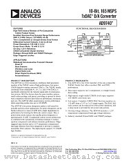 AD9740ARU datasheet pdf Analog Devices