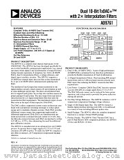 AD9761ARS datasheet pdf Analog Devices
