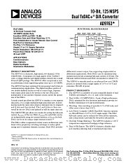 AD9763-EB datasheet pdf Analog Devices