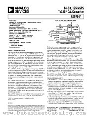 AD9764ARU datasheet pdf Analog Devices