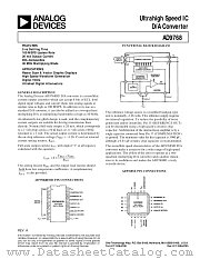 AD9768JD datasheet pdf Analog Devices