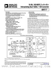 AD9777EB datasheet pdf Analog Devices