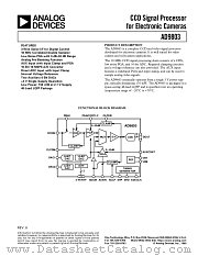 AD9803 datasheet pdf Analog Devices