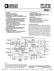 AD9852/PCB datasheet pdf Analog Devices