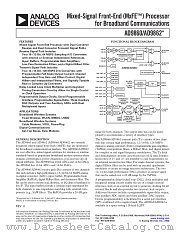 AD9860PCB datasheet pdf Analog Devices