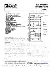 AD9882KST-140 datasheet pdf Analog Devices