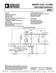 AD9951PCB datasheet pdf Analog Devices