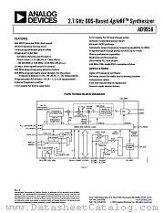 AD9956YCPZ1 datasheet pdf Analog Devices