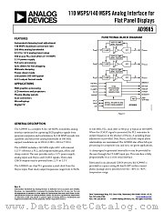 AD9985KSTZ-110 datasheet pdf Analog Devices