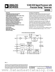 AD9995 datasheet pdf Analog Devices