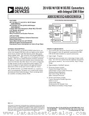ADDC02803SCKV datasheet pdf Analog Devices