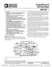 ADE7755ARSRL datasheet pdf Analog Devices