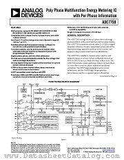 ADE7758 datasheet pdf Analog Devices