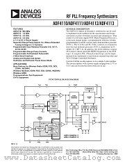 ADF4112BCP datasheet pdf Analog Devices