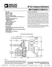 ADF4118BCP datasheet pdf Analog Devices