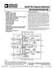 ADF4207BRU datasheet pdf Analog Devices