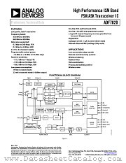 ADF7020 datasheet pdf Analog Devices