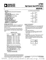ADG201HSBQ datasheet pdf Analog Devices