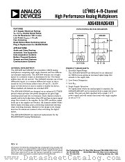ADG409BN datasheet pdf Analog Devices