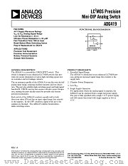ADG419BRM datasheet pdf Analog Devices