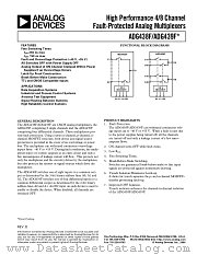 ADG439FBRW datasheet pdf Analog Devices
