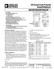 ADG509FBRW datasheet pdf Analog Devices