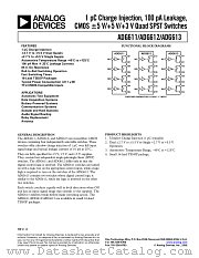 ADG613YRU datasheet pdf Analog Devices