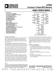 ADG663BRU datasheet pdf Analog Devices