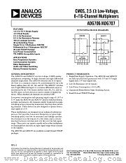 ADG707BRU datasheet pdf Analog Devices