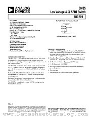 ADG719BRM datasheet pdf Analog Devices