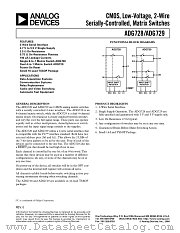 ADG729BRU datasheet pdf Analog Devices