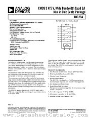 ADG784BCP datasheet pdf Analog Devices