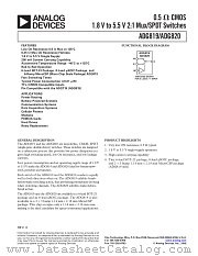 ADG819BCB datasheet pdf Analog Devices