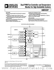 ADM1029ARQ datasheet pdf Analog Devices