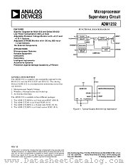 ADM1232ARN datasheet pdf Analog Devices