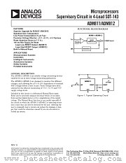 ADM812MART-REEL datasheet pdf Analog Devices