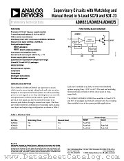 ADM824LYKS-R7 datasheet pdf Analog Devices