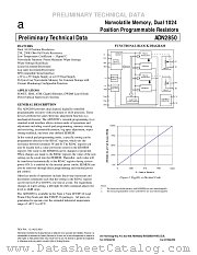 ADN2850ACP250-RL7 datasheet pdf Analog Devices